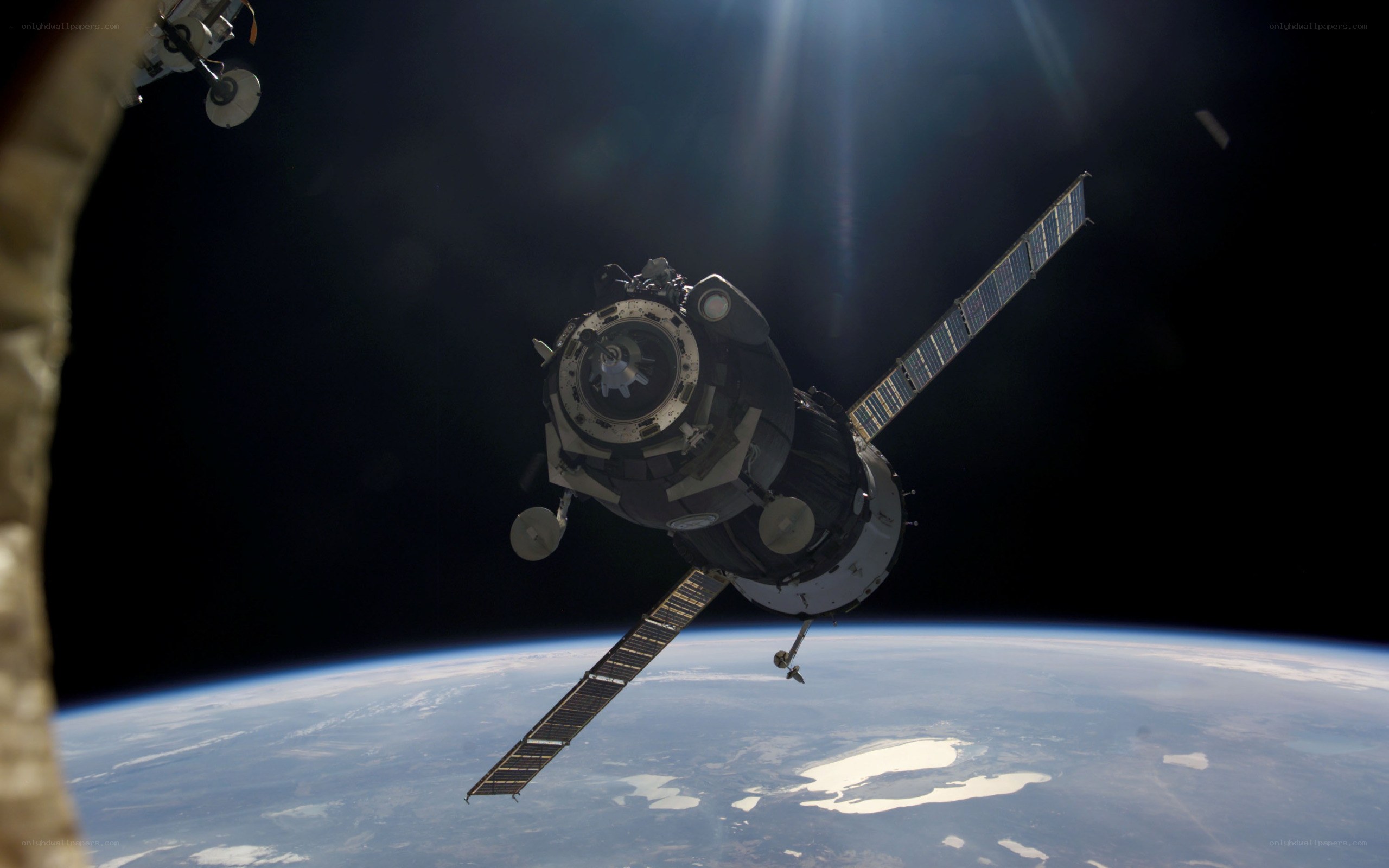 Spacecraft near Earth
