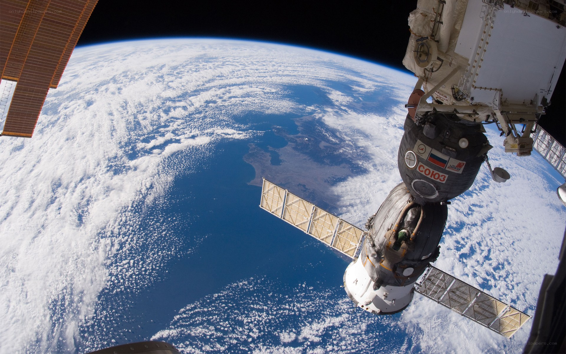 Spacecraft near Earth