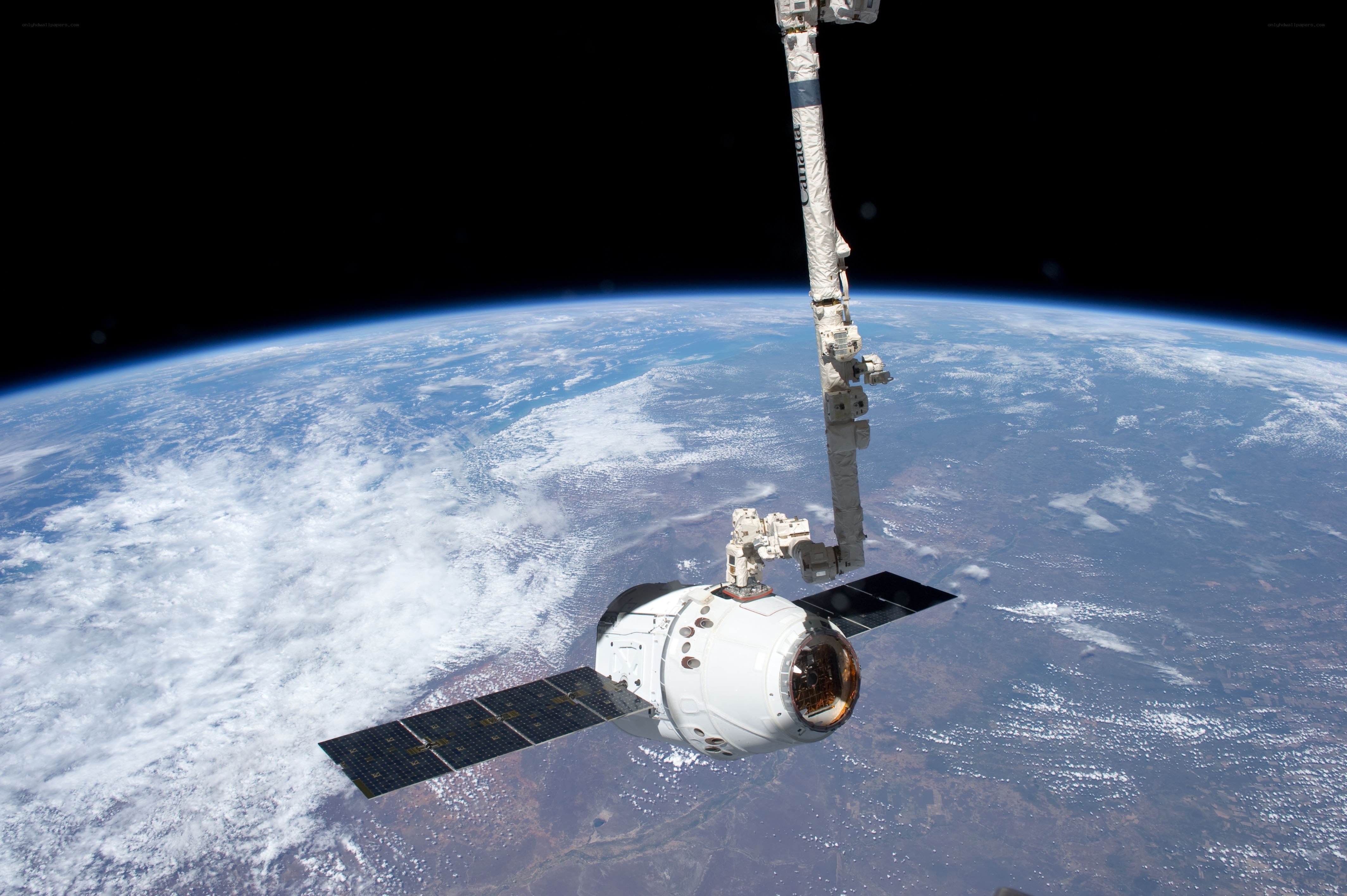 Spacecraft near Earth