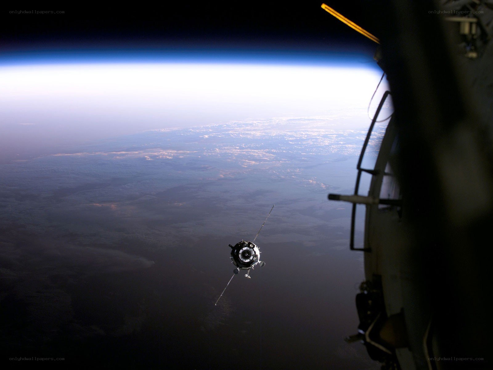 Spacecraft near Earth