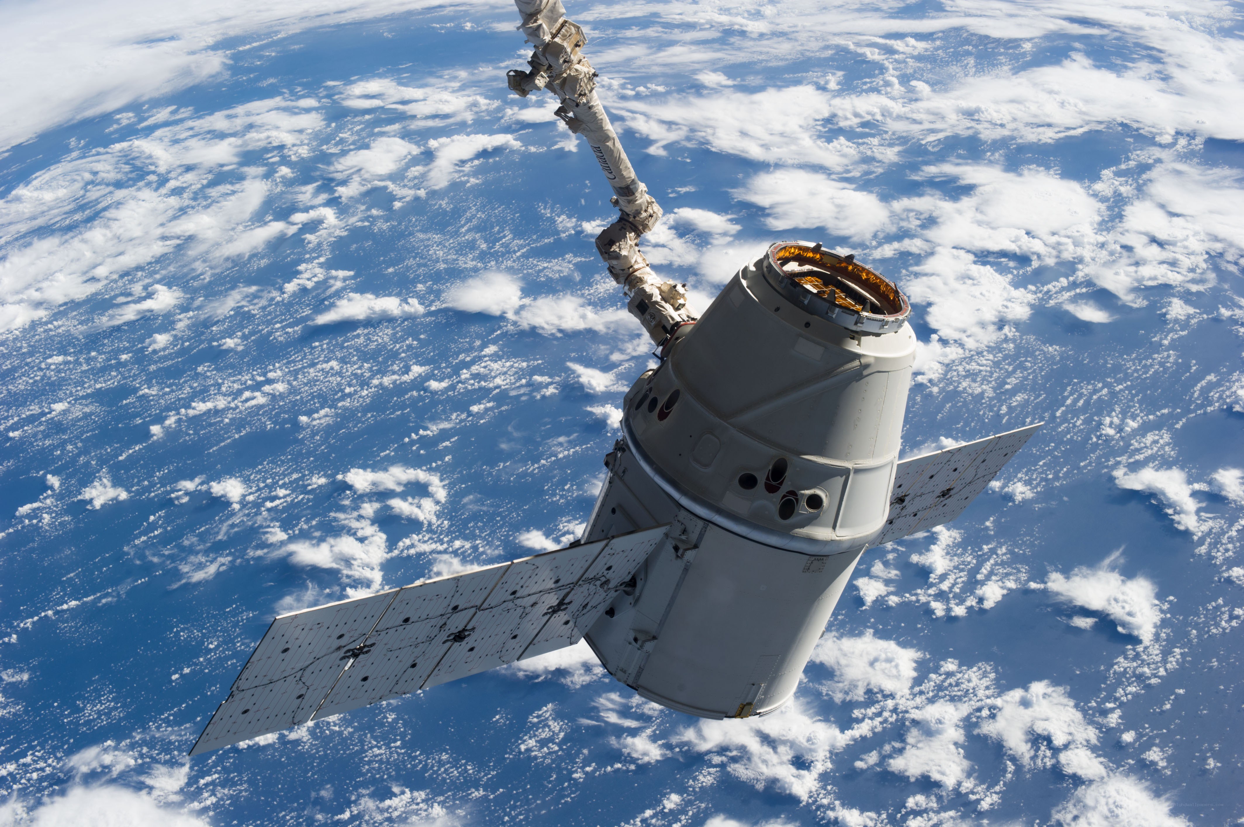 Spacecraft near Earth
