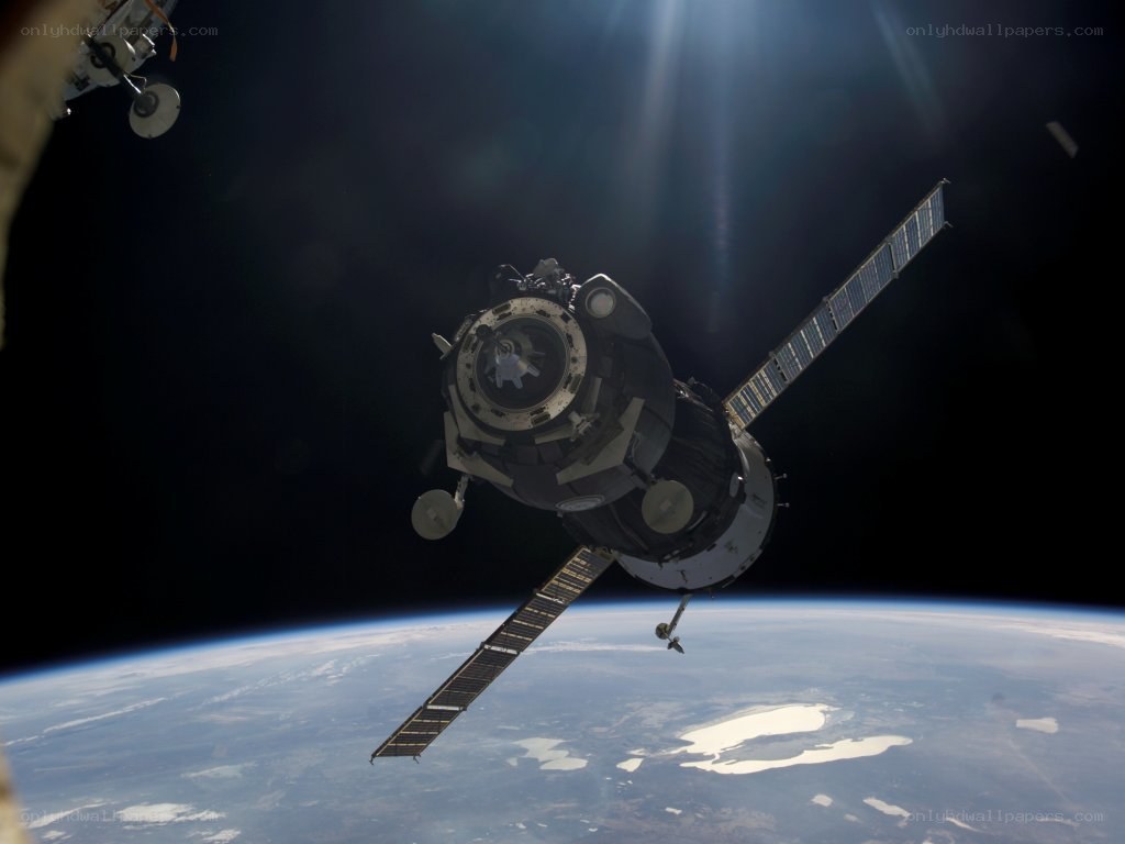 Spacecraft near Earth