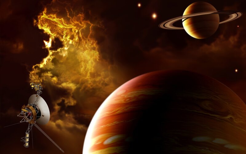 Spacecraft Near Gas Giants