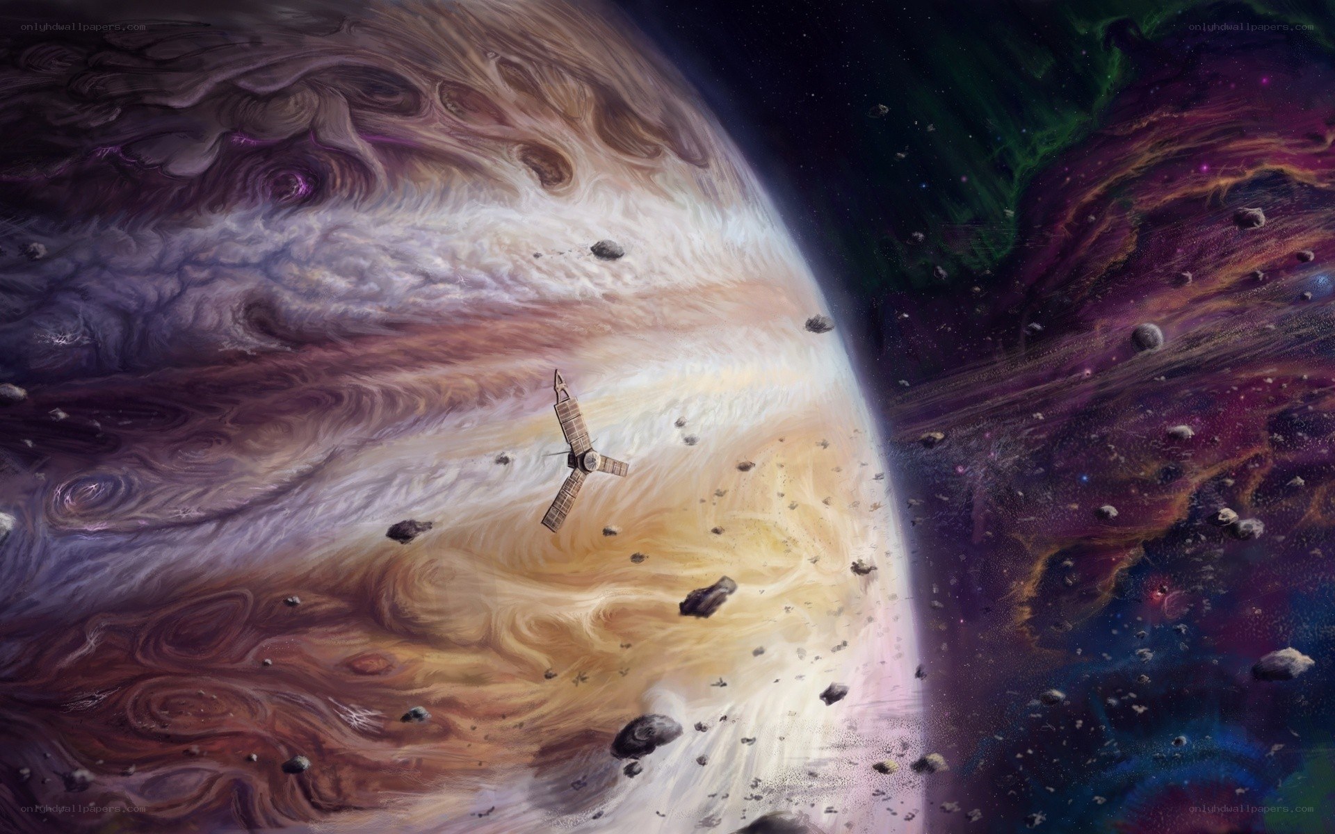 Spacecraft near Jupiter