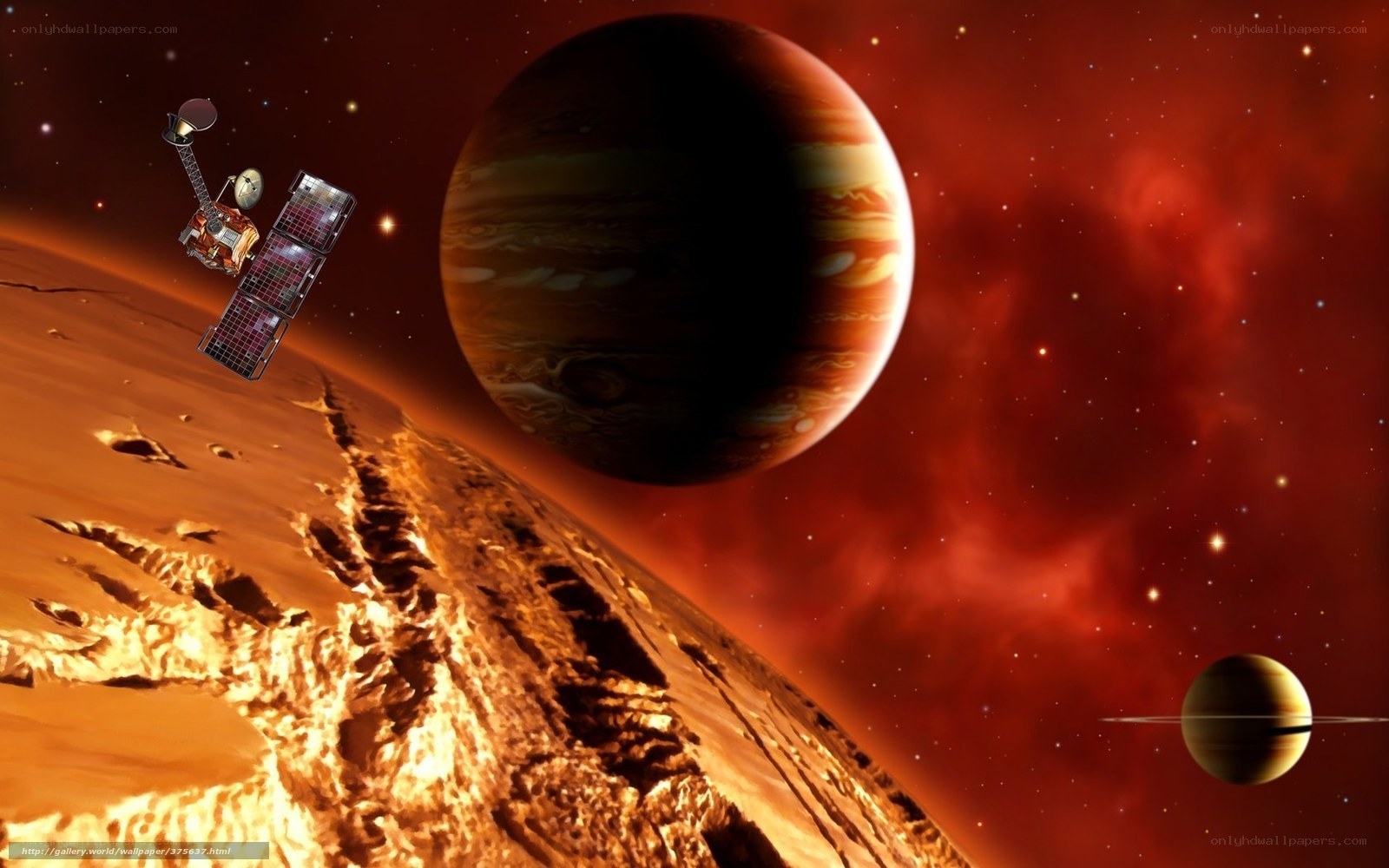 Spacecraft near Jupiter