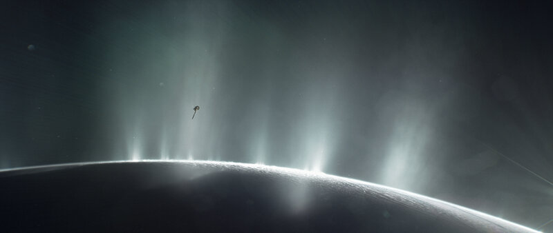 Spacecraft Near Moon — Black, Dramatic, Digital Art