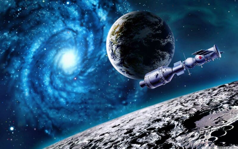 Spacecraft Near Moon
