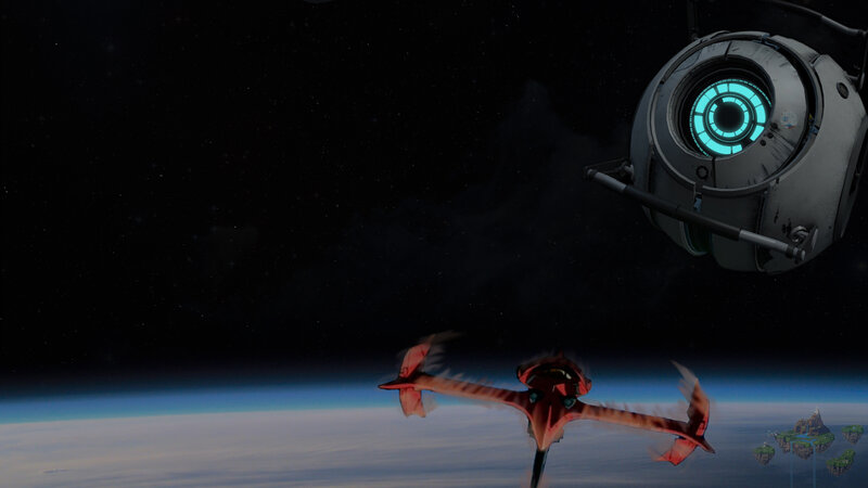 spacecraft near planet