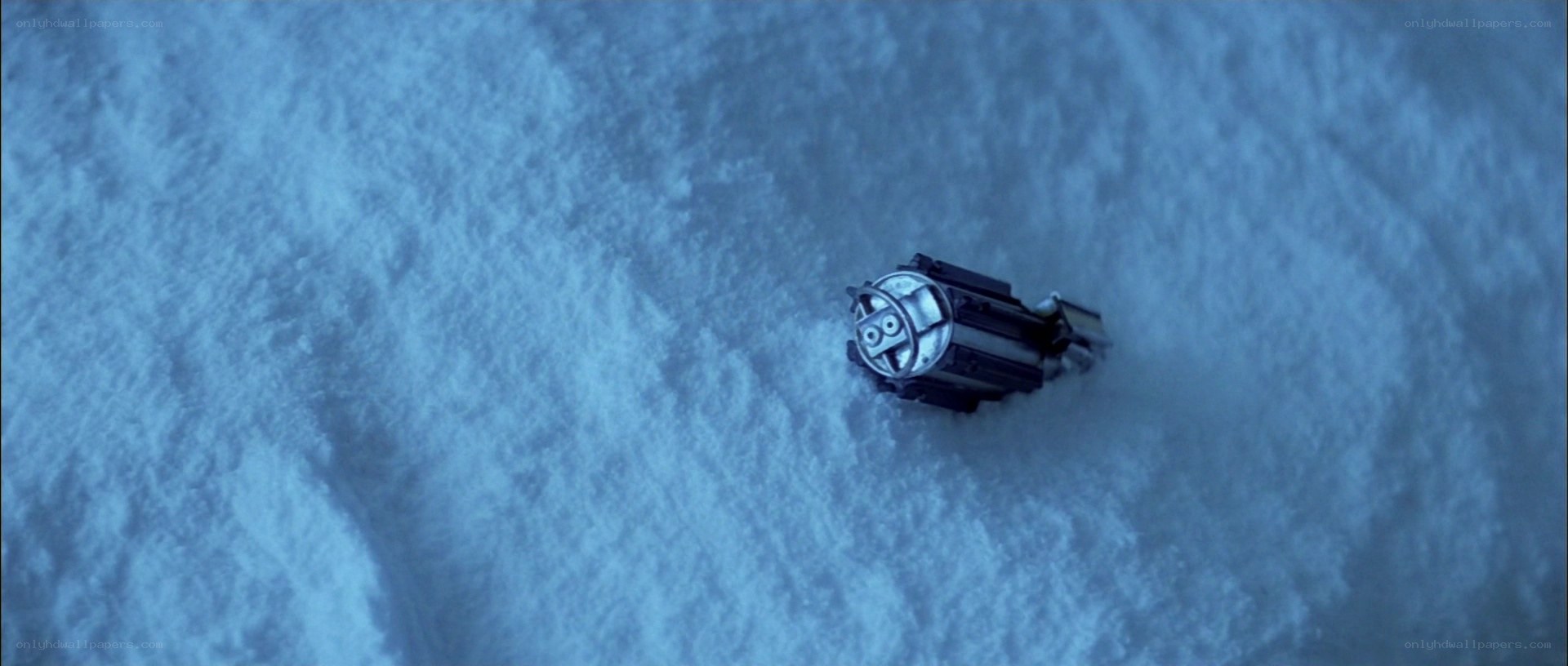 spacecraft on snowy surface