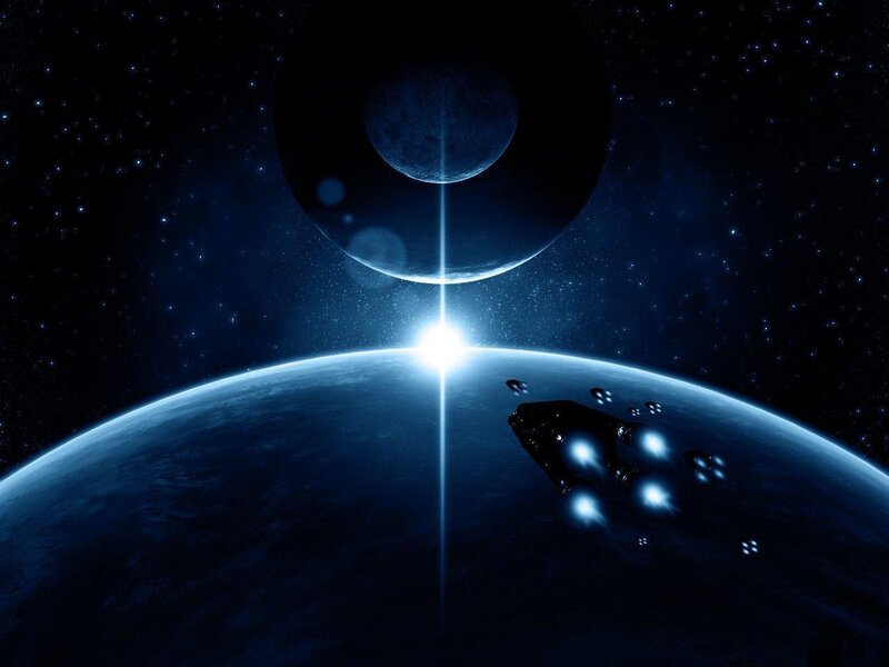 Spacecraft orbiting a planet