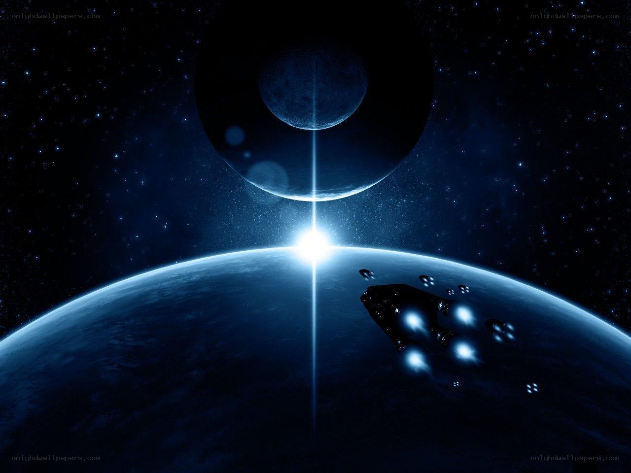 Spacecraft orbiting a planet