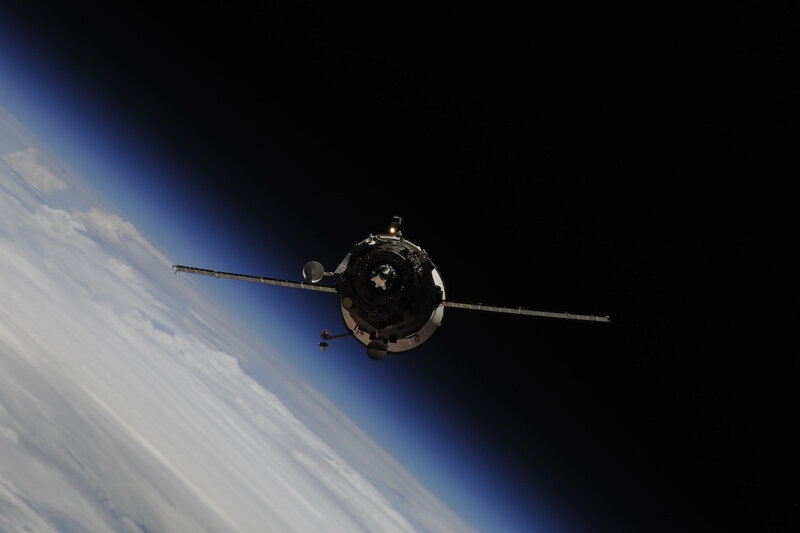 Spacecraft orbiting Earth