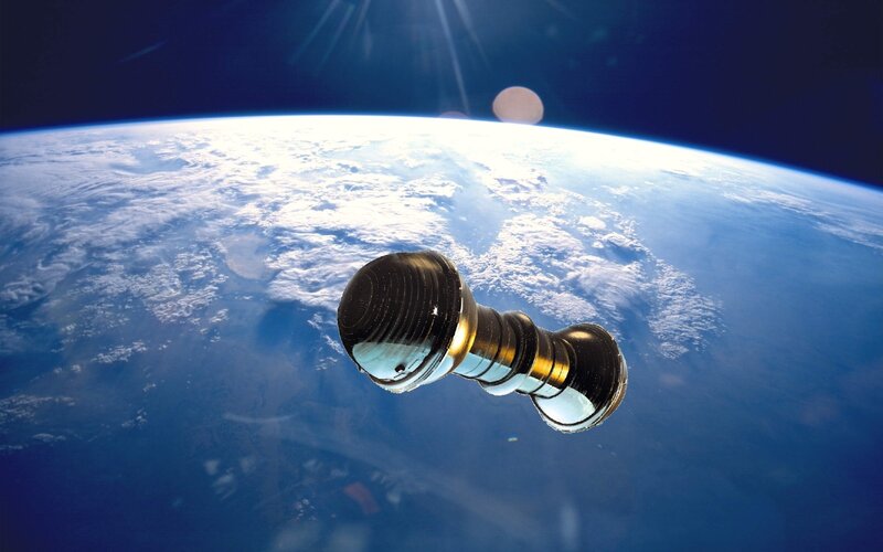 Spacecraft orbiting Earth