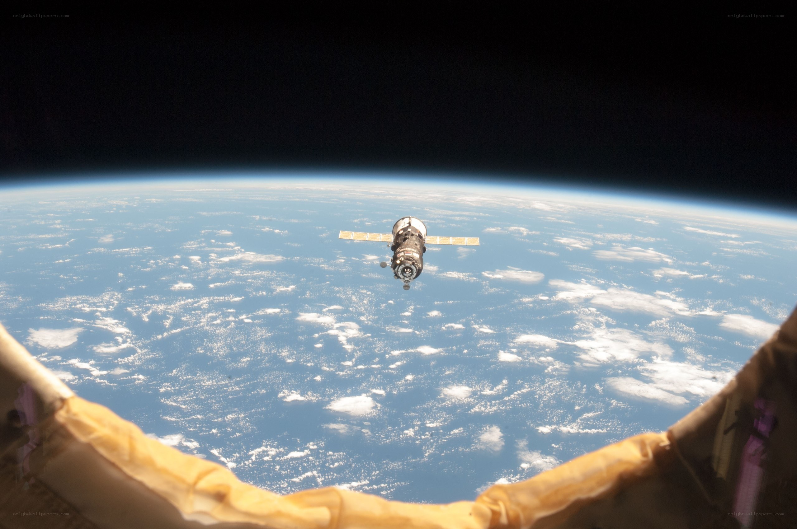 Spacecraft orbiting Earth