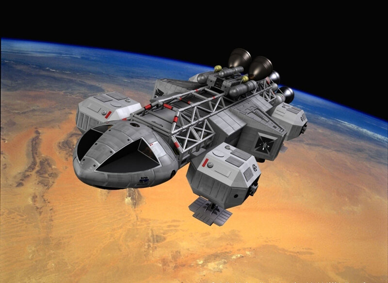 spacecraft orbiting planet