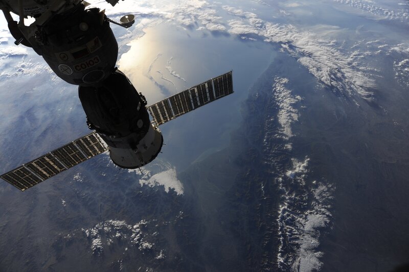Spacecraft over Earth