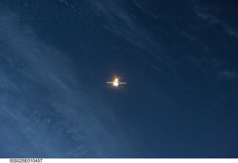 Spacecraft over Earth