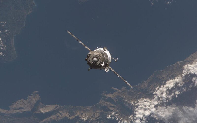 spacecraft over earth