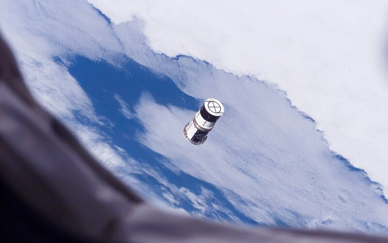 Spacecraft over Earth