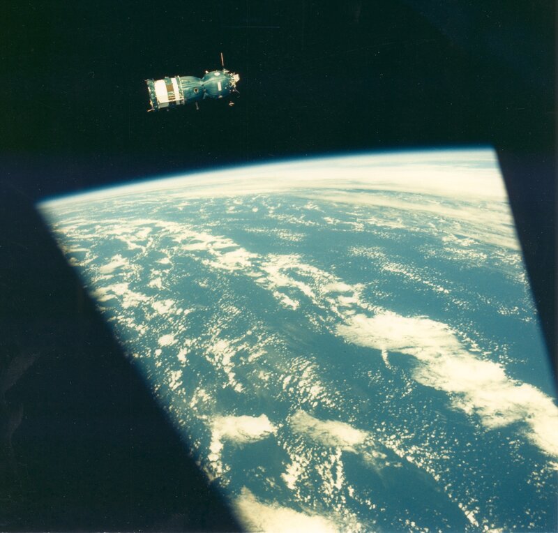 Spacecraft over Earth