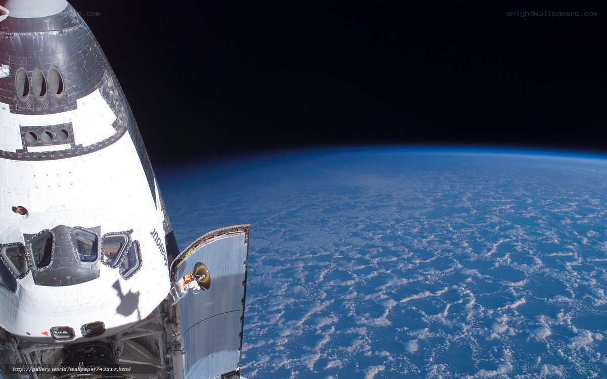 Spacecraft over Earth