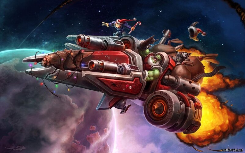 Spacecraft with Characters
