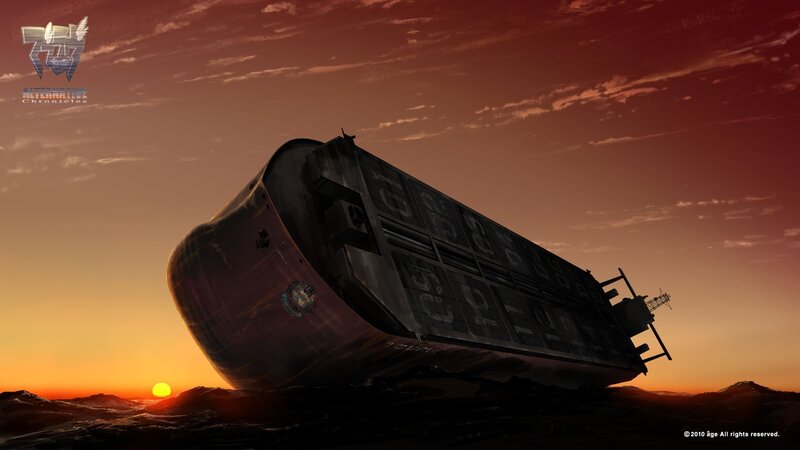 Spacecraft Wreckage — Orange