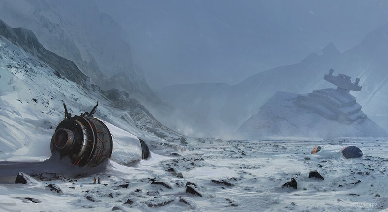 Spacecraft Wreckage — White