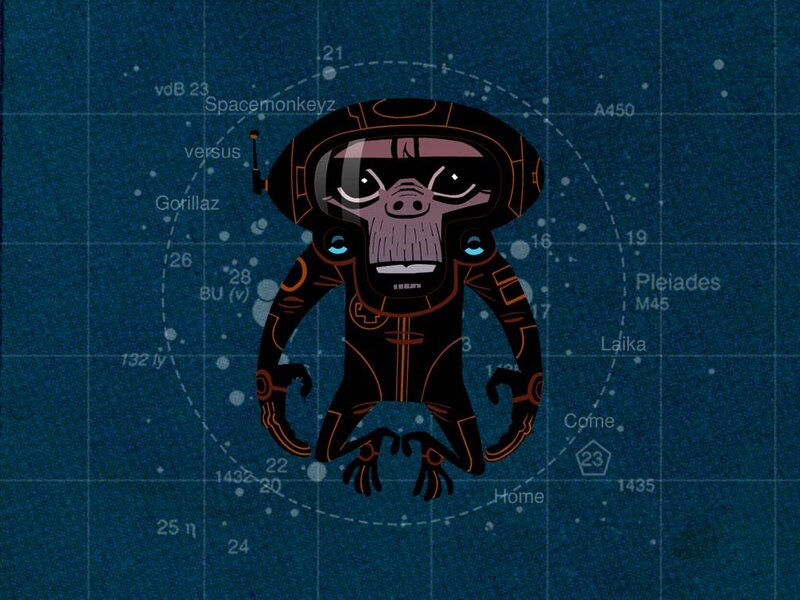 Spacemonkeyz character art