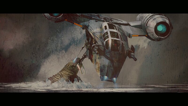 Spaceship Attacking Creature