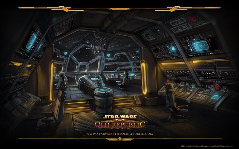 Spaceship Cockpit — Black, Dramatic