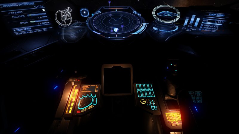 Spaceship Cockpit — Blue