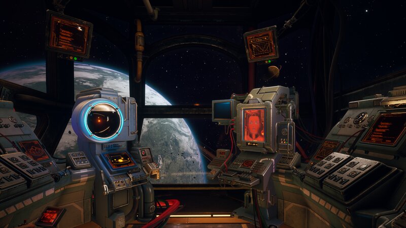 Spaceship Cockpit — Gray, Dramatic