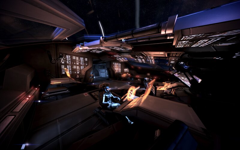 spaceship cockpit interior