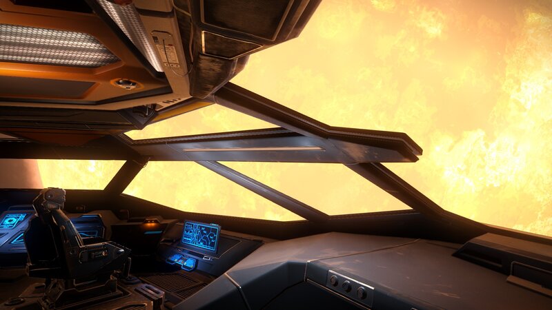 Spaceship Cockpit Interior — Black