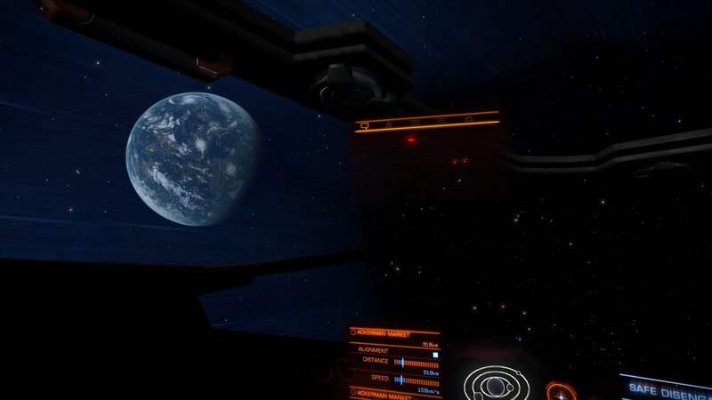 Spaceship Cockpit View — Black, Dramatic, Night