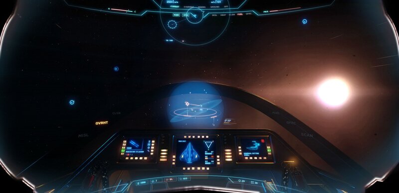 Spaceship Cockpit View — Black, Dramatic