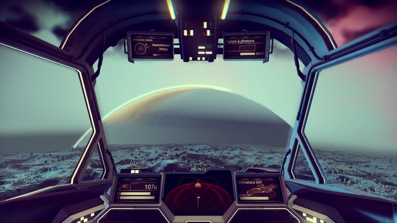 Spaceship Cockpit View — Blue, Serene