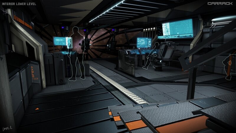 Spaceship Control Room — Black