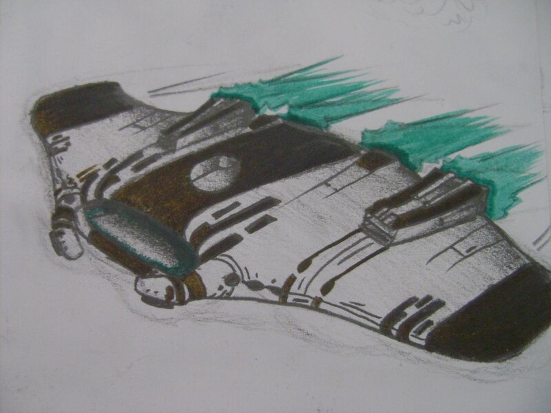 Spaceship Drawing