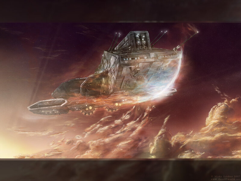 Spaceship in Atmosphere