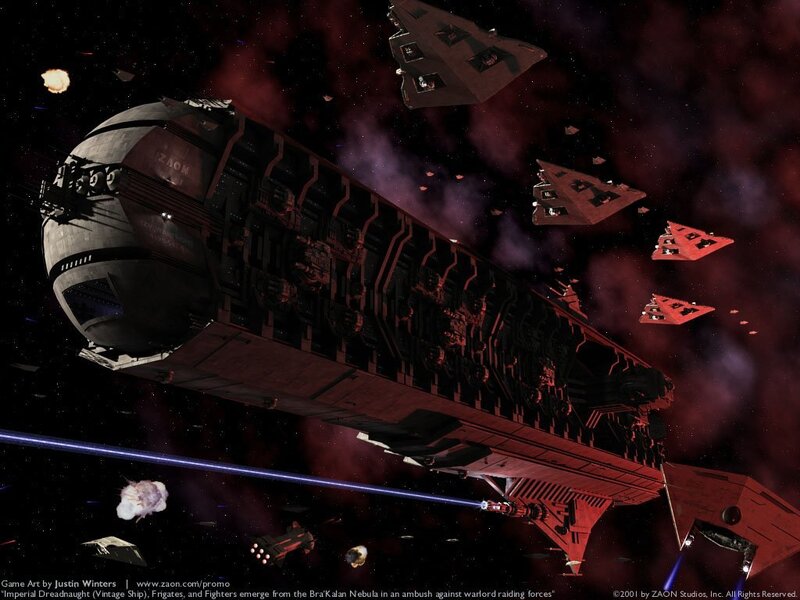 Spaceship in Battle — Black
