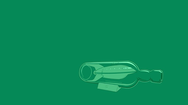 Spaceship in Bottle