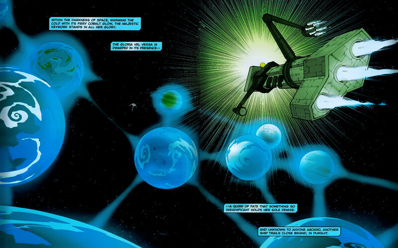 Spaceship in cosmic pursuit