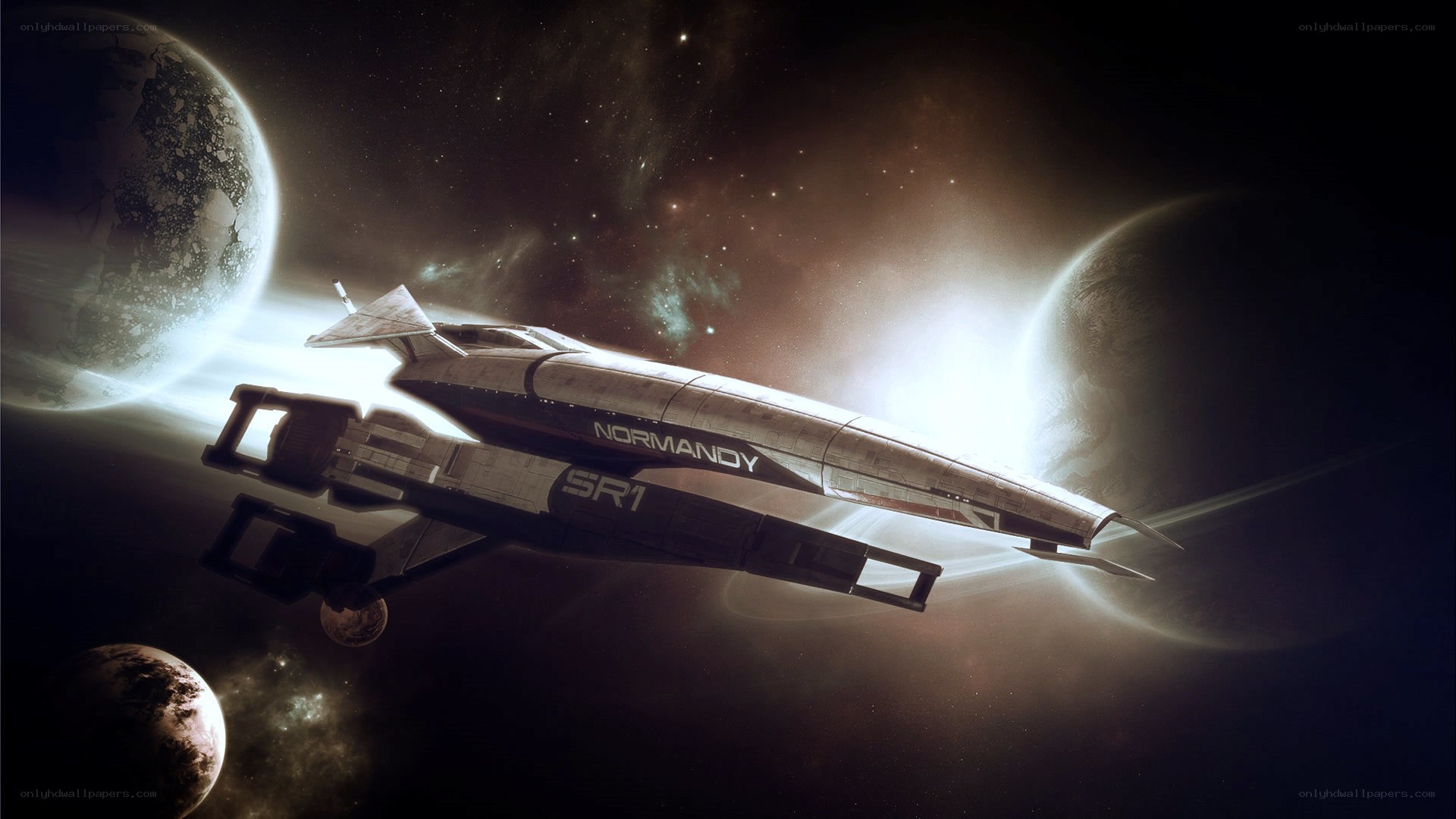 Spaceship in deep space