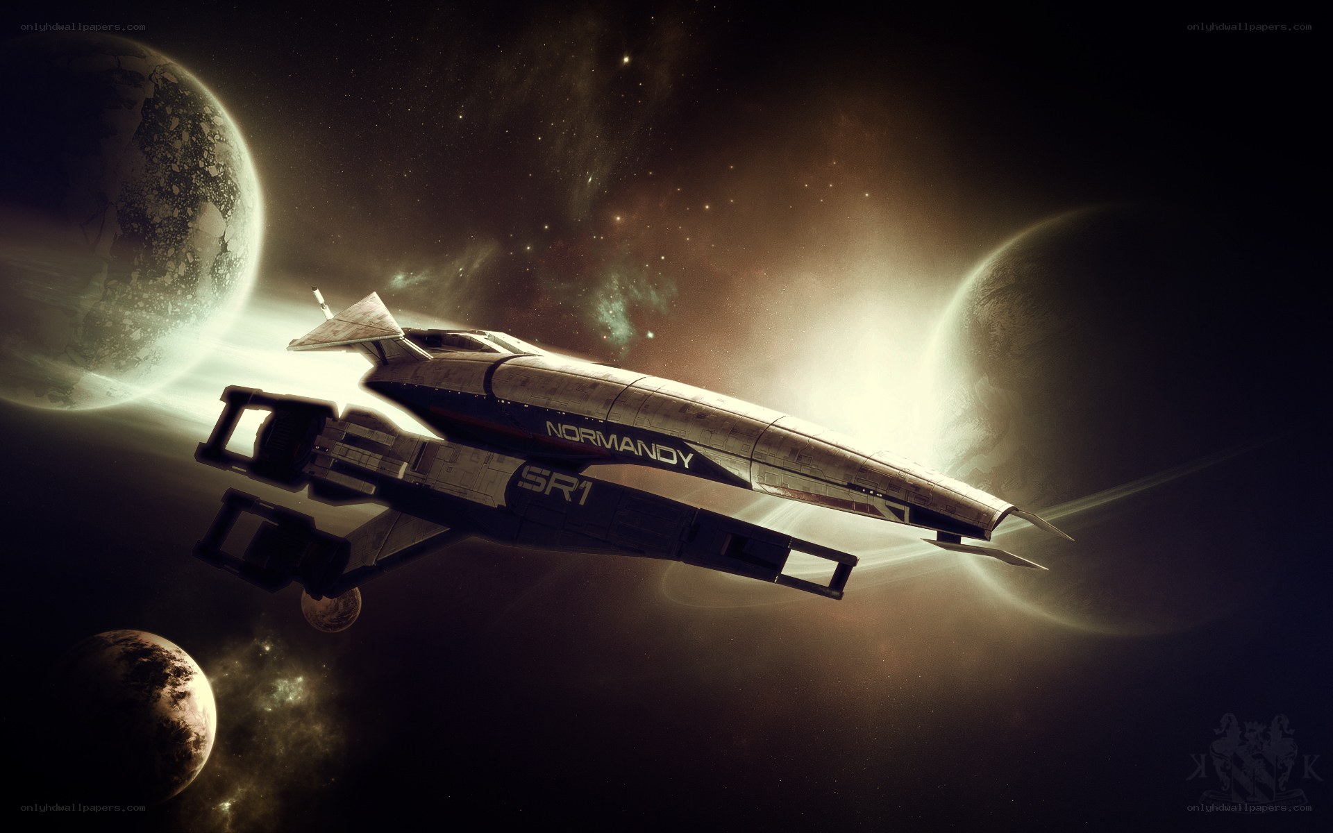 Spaceship in deep space