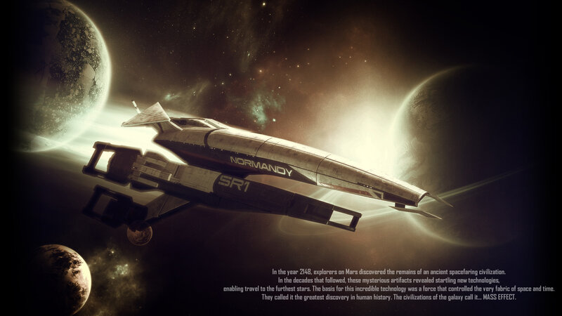 spaceship in deep space