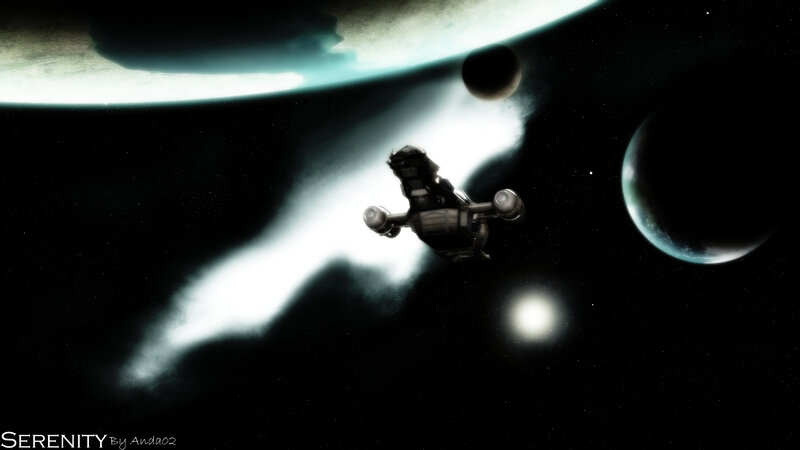 Spaceship in deep space