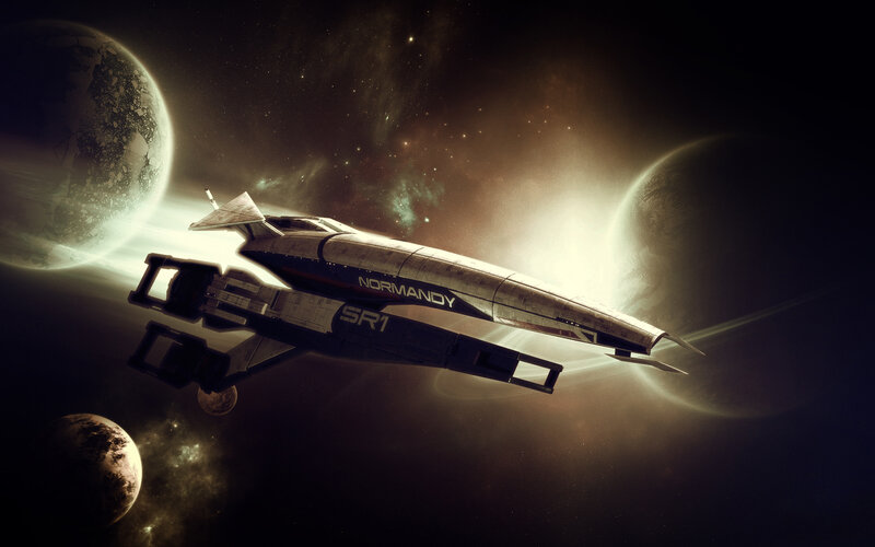 Spaceship in deep space