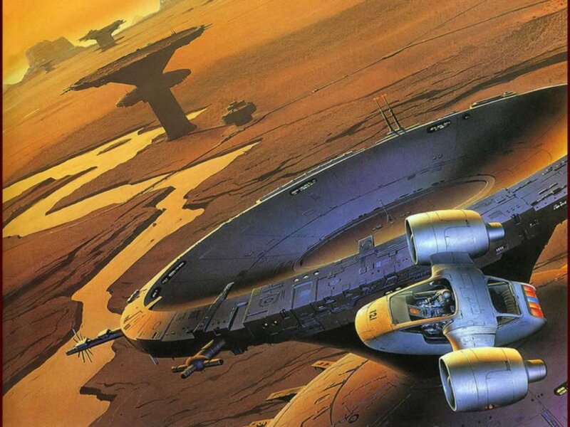 Spaceship in Desert